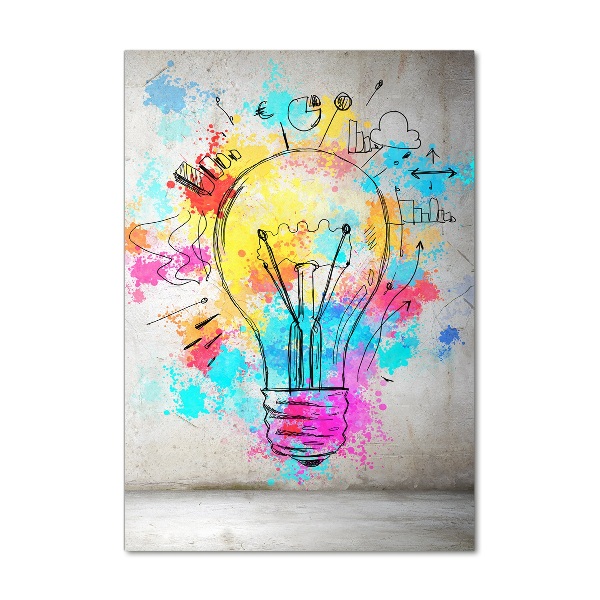 Print on acrylic Colored bulb