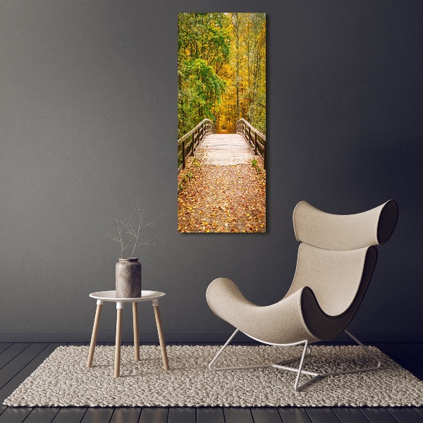 Acrylic glass print Forest in autumn