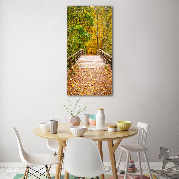 Acrylic glass print Forest in autumn