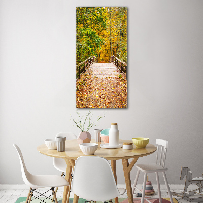 Acrylic glass print Forest in autumn