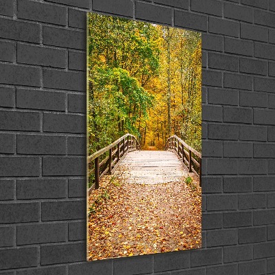 Acrylic glass print Forest in autumn