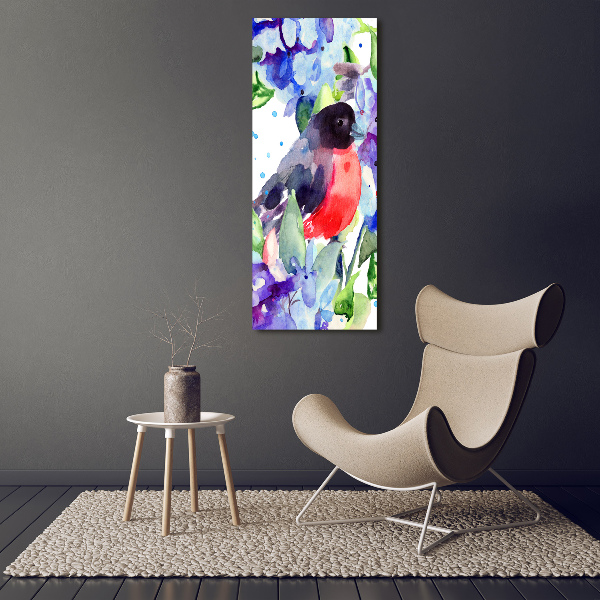 Print on acrylic glass Birds and flowers