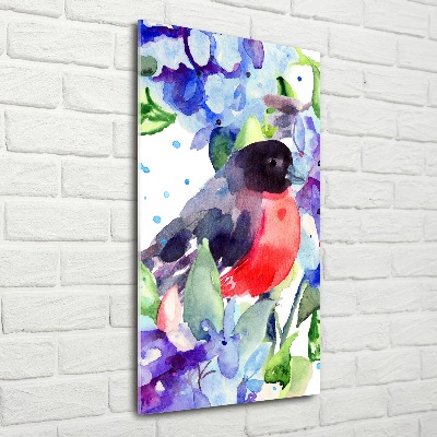 Print on acrylic glass Birds and flowers