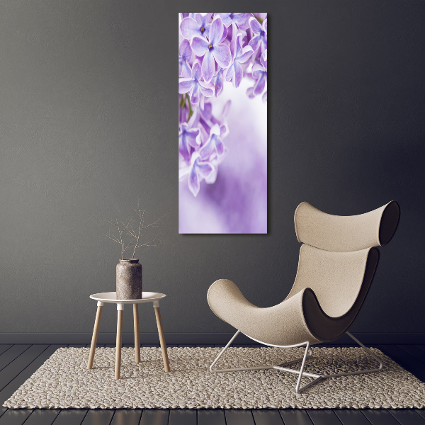 Print on acrylic glass Lilac flowers