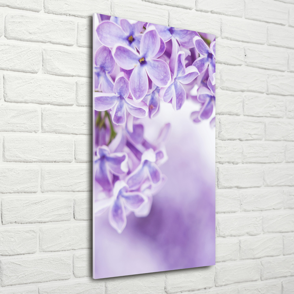 Print on acrylic glass Lilac flowers