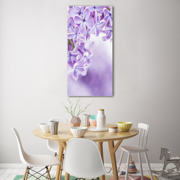 Print on acrylic glass Lilac flowers