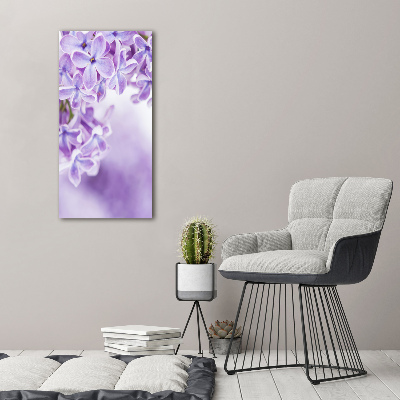 Print on acrylic glass Lilac flowers