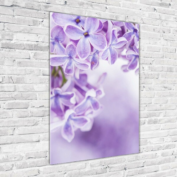 Print on acrylic glass Lilac flowers