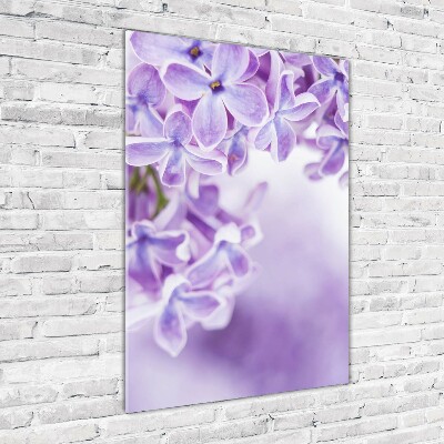 Print on acrylic glass Lilac flowers