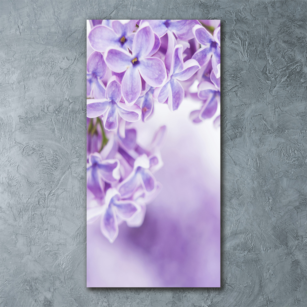 Print on acrylic glass Lilac flowers