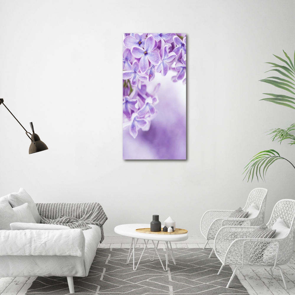 Print on acrylic glass Lilac flowers