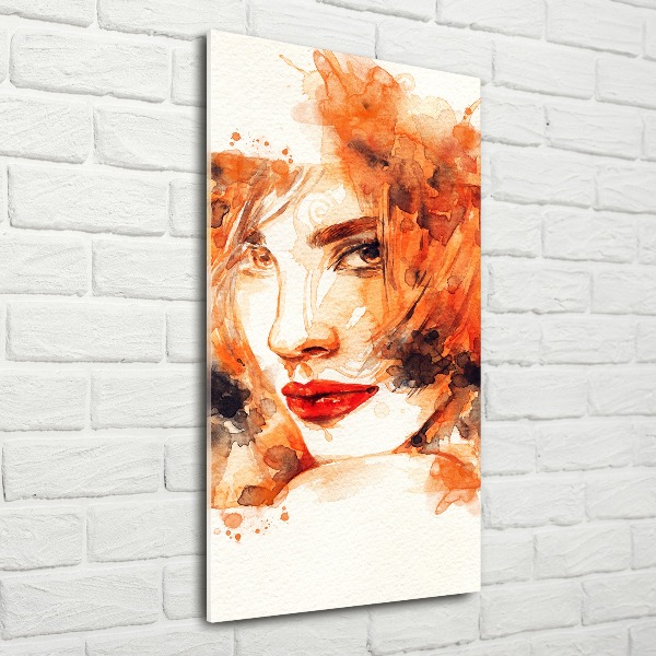 Wall art acrylic Abstraction woman