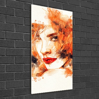 Wall art acrylic Abstraction woman