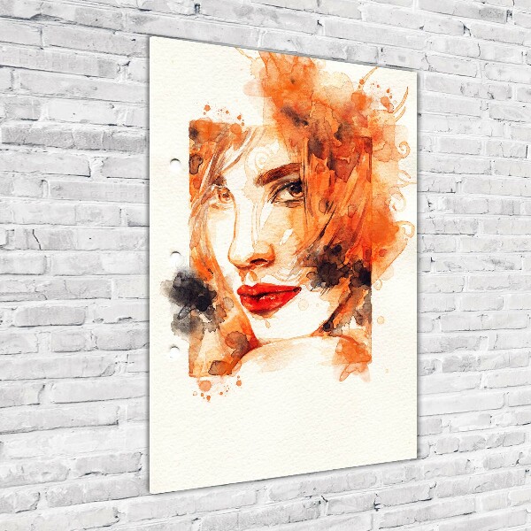 Wall art acrylic Abstraction woman