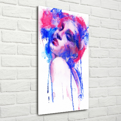 Wall art acrylic Abstraction woman