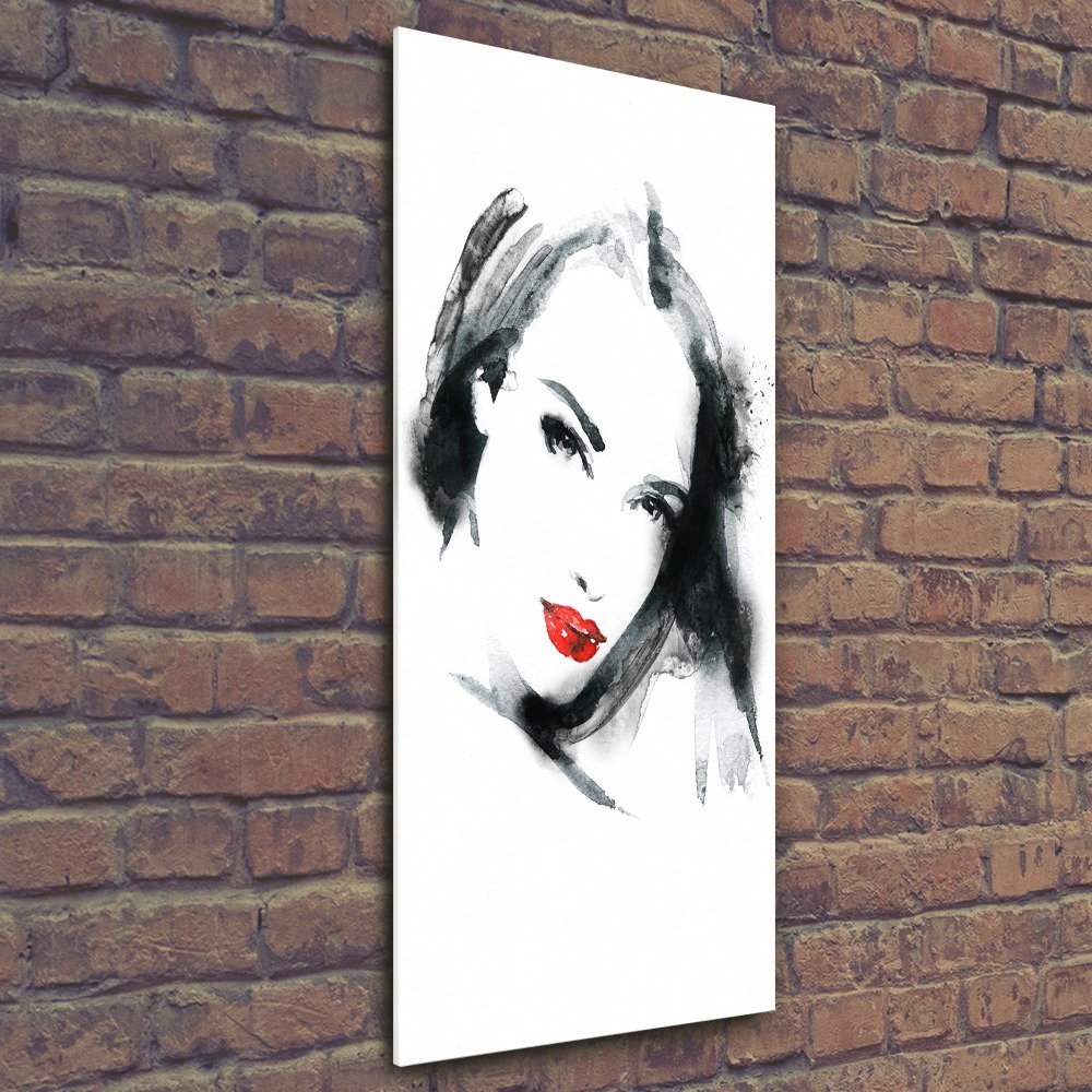 Wall art acrylic Portrait of a woman