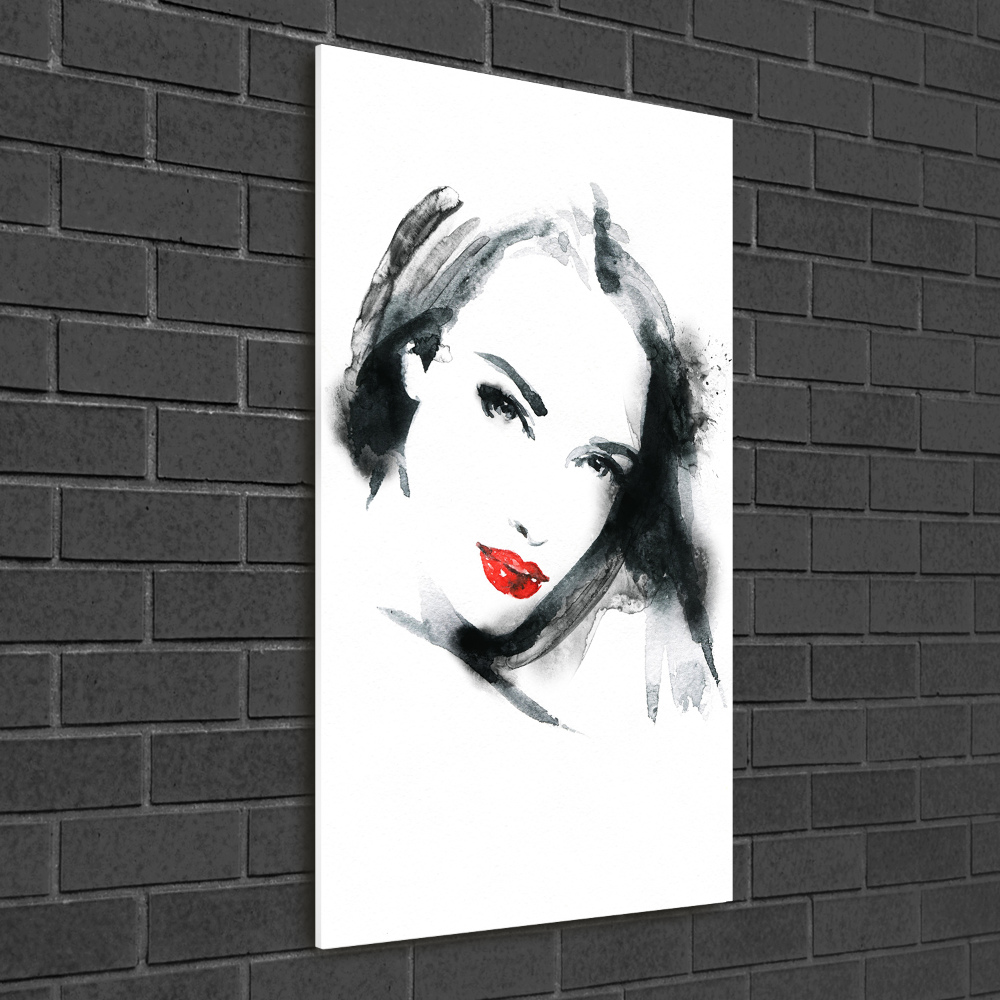 Wall art acrylic Portrait of a woman