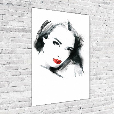 Wall art acrylic Portrait of a woman