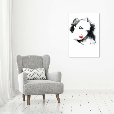 Wall art acrylic Portrait of a woman