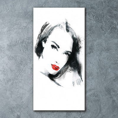 Wall art acrylic Portrait of a woman