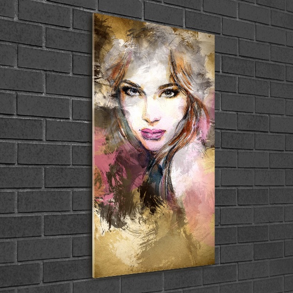 Acrylic wall art Abstraction woman