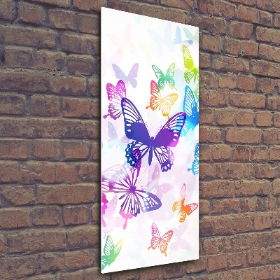 Print on acrylic Colorful butterflies