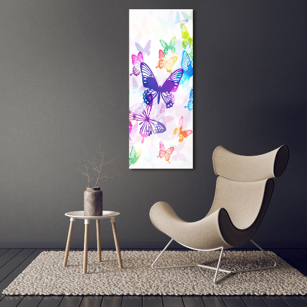 Print on acrylic Colorful butterflies