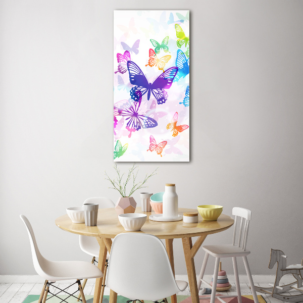 Print on acrylic Colorful butterflies