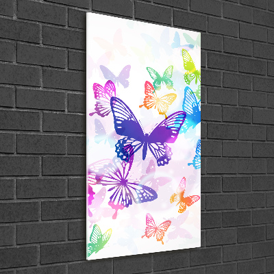 Print on acrylic Colorful butterflies