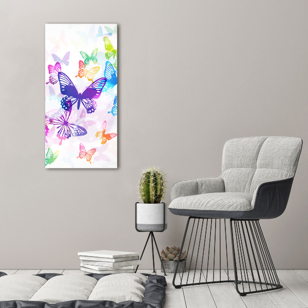 Print on acrylic Colorful butterflies