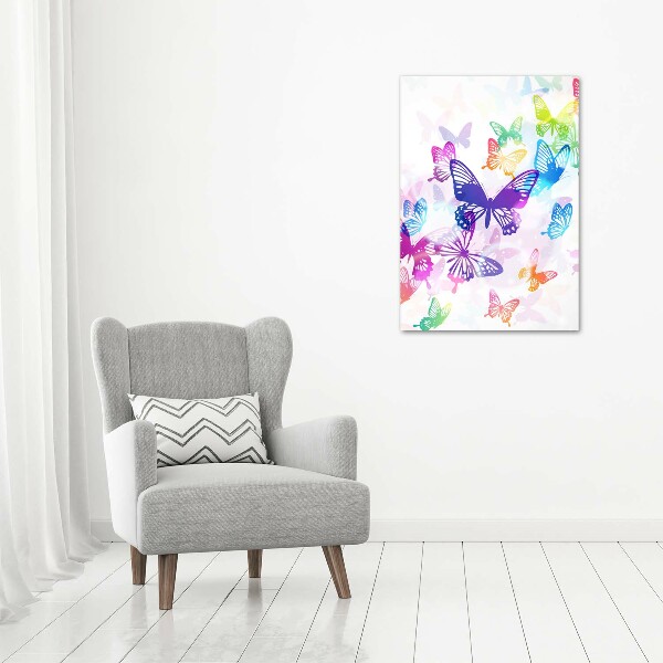 Print on acrylic Colorful butterflies