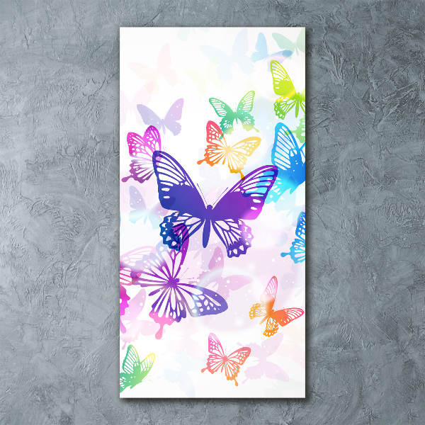 Print on acrylic Colorful butterflies