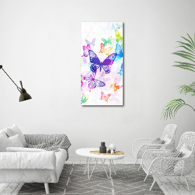 Print on acrylic Colorful butterflies