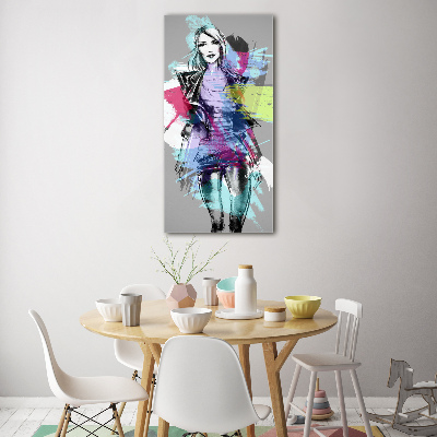 Print on acrylic Abstraction woman