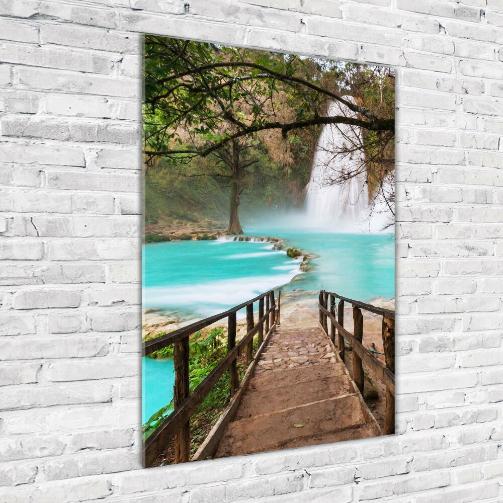 Print on acrylic Mexico waterfall