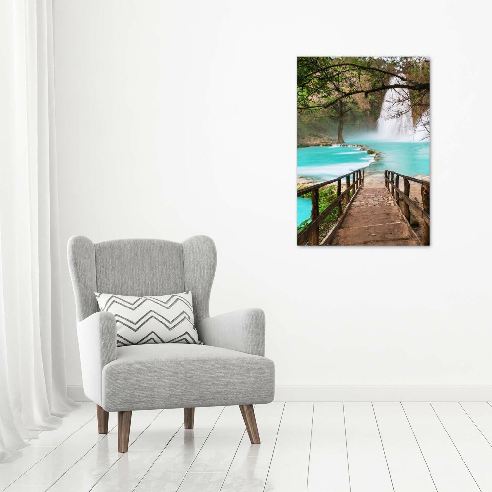 Print on acrylic Mexico waterfall