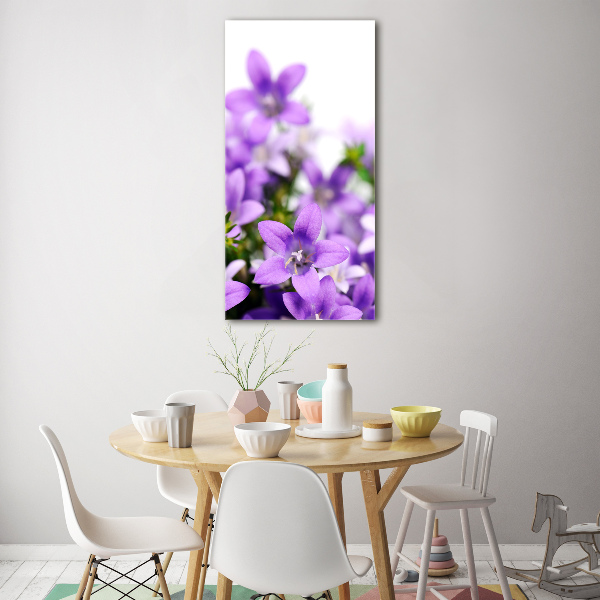 Acrylic glass print Purple bells