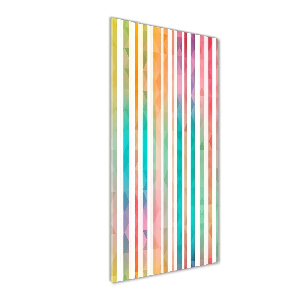 Print on acrylic glass Colorful stripes