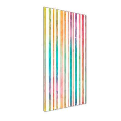 Print on acrylic glass Colorful stripes