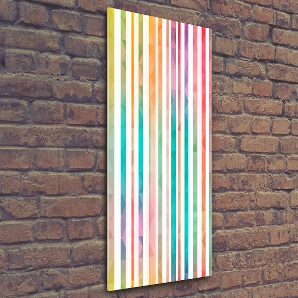 Print on acrylic glass Colorful stripes