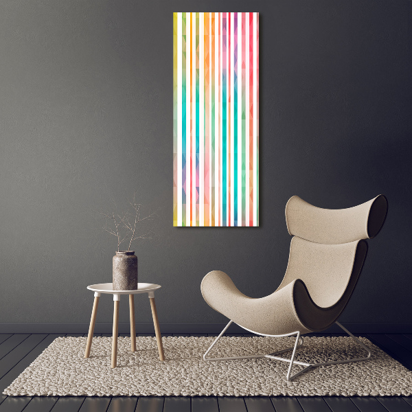 Print on acrylic glass Colorful stripes