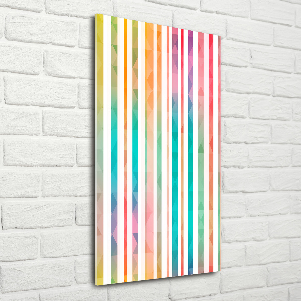 Print on acrylic glass Colorful stripes