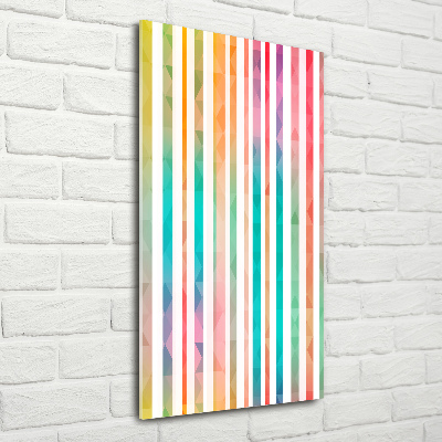 Print on acrylic glass Colorful stripes