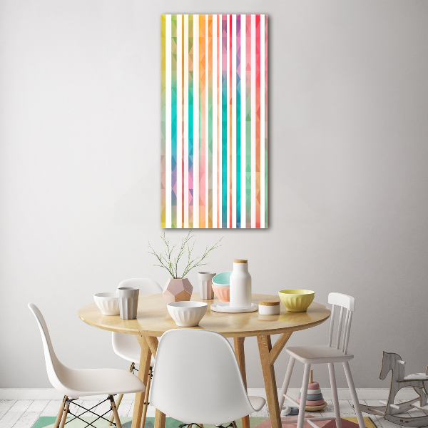 Print on acrylic glass Colorful stripes