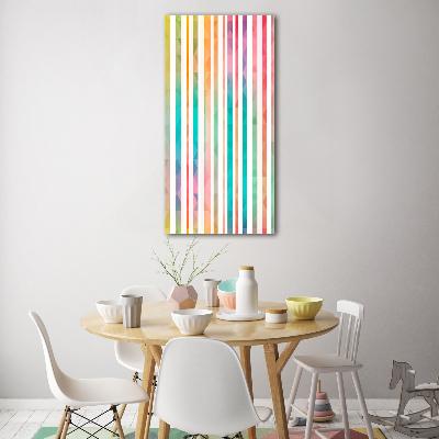 Print on acrylic glass Colorful stripes