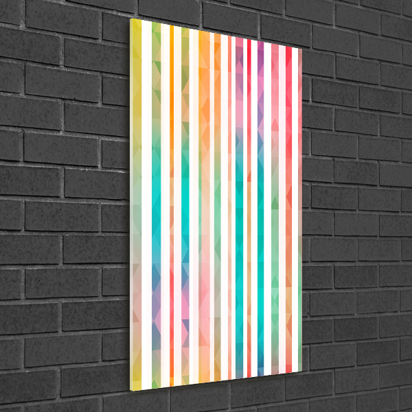 Print on acrylic glass Colorful stripes