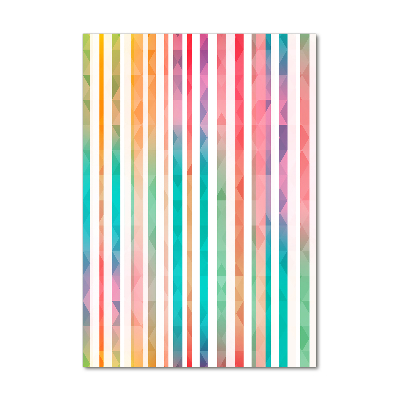 Print on acrylic glass Colorful stripes