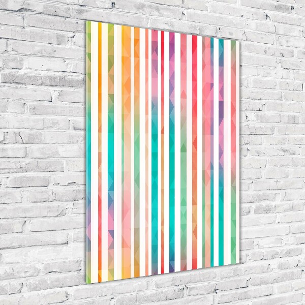 Print on acrylic glass Colorful stripes