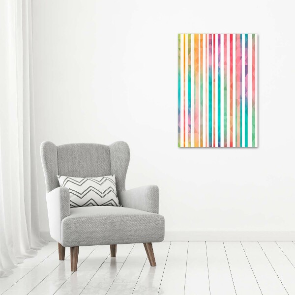 Print on acrylic glass Colorful stripes