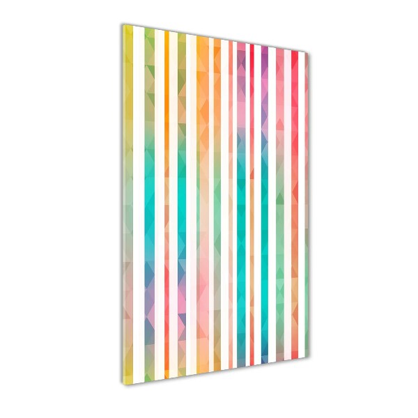 Print on acrylic glass Colorful stripes